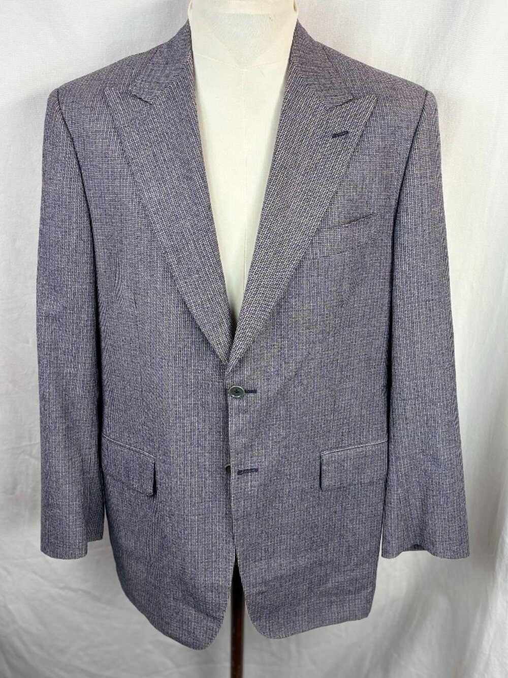 Dormeuil Amadeus Super 100s Wool Blazer EU 54 Grey Made Italy